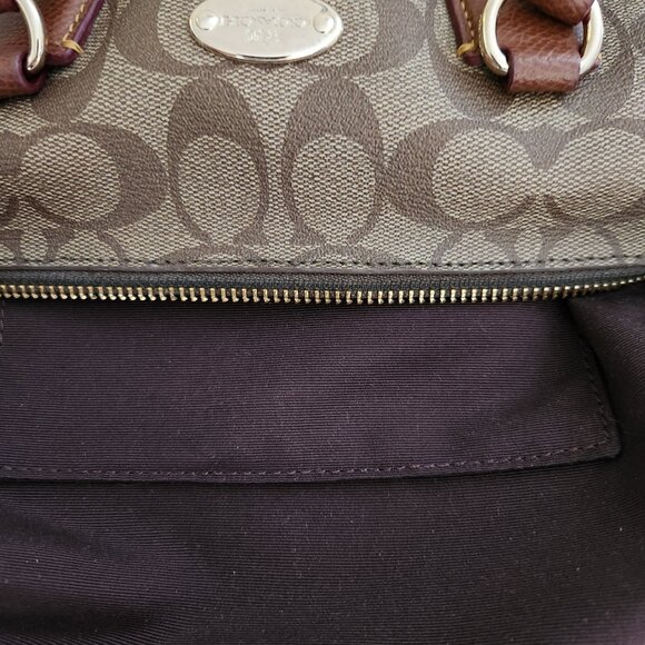 Euc Coach Rowan Signature C's Leather Shoulder Bag Satchel Purse - Picture 12 of 12